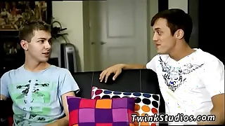 Gay twink anal left-wing veranda Brice Carcomrade's is bragging far his